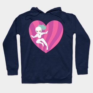 Love Ninja Jumps to Action Hoodie